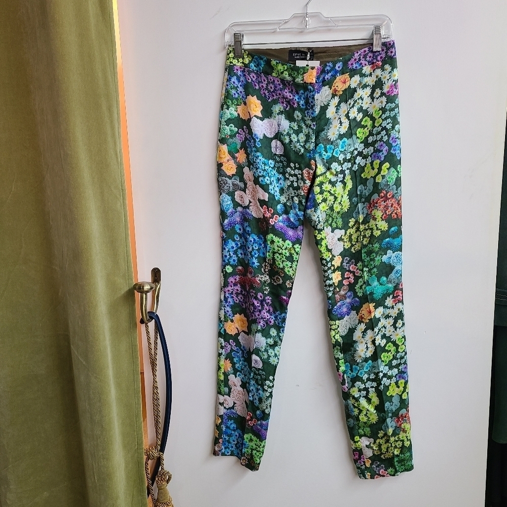 NWT Sophie Hulme Silk Floral Pants